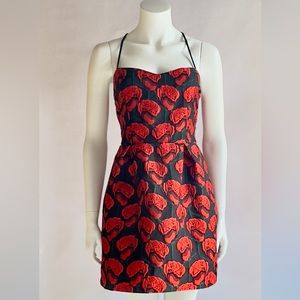 Floral Tapestry Mini Dress